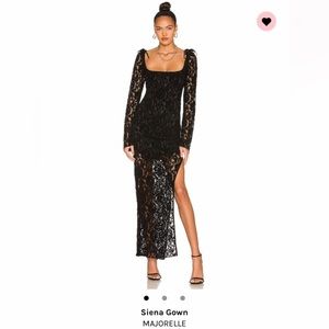 MAJORELLE - Siena Gown in Black